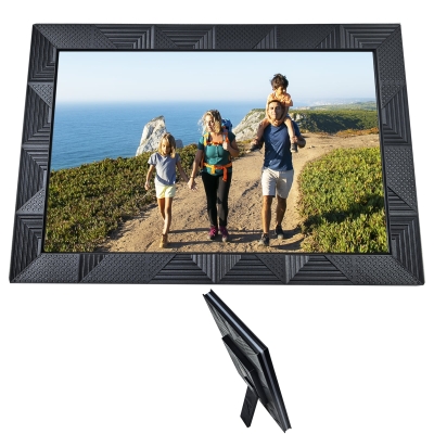 Digital Photo Frame LCD 10.1 Inch Smart Black Plastic WiFi Cloud Electronic Picture Remote Control App iOS Android Bluetooth Display Signage